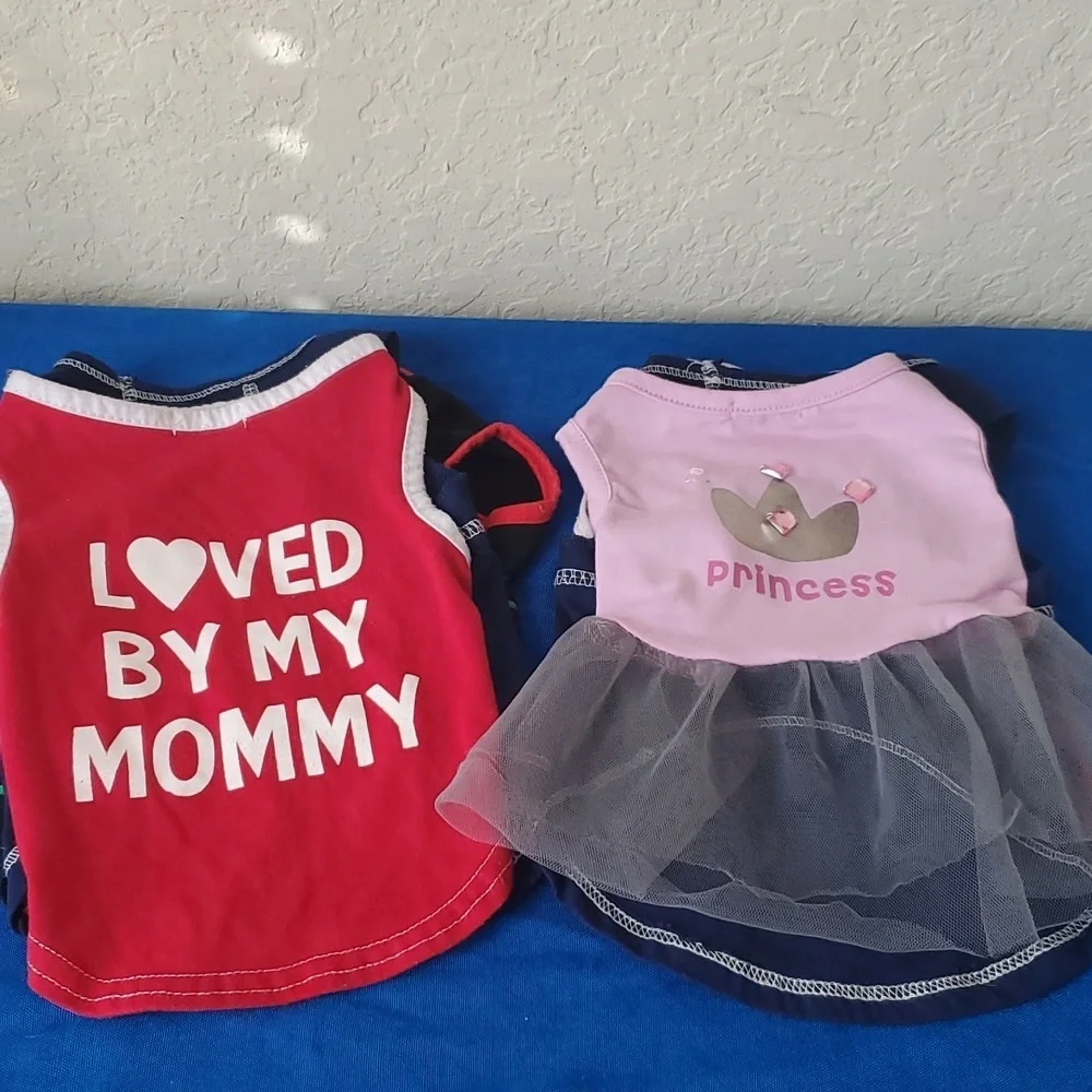4/$20 Six (6) small dog shirts and 1 small dog dress - Picture 7 of 16